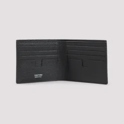 Kleine Grain Leather Bifold Portemonnee