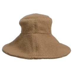 Knitted Widebrim Bucket Capello Hat
