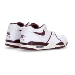 Lage Wit/Bourgondische Sneaker met Flight Stijl
