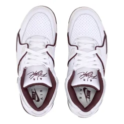 Lage Wit/Bourgondische Sneaker met Flight Stijl