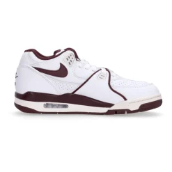 Lage Wit/Bourgondische Sneaker met Flight Stijl