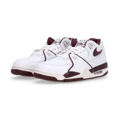 Lage Wit/Bourgondische Sneaker met Flight Stijl