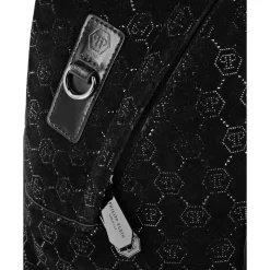 Leather Backpack Monogram Strass