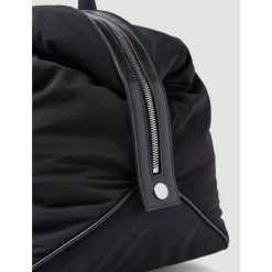 Lederen Afwerking Duffel Tas