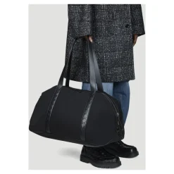 Lederen Afwerking Duffel Tas