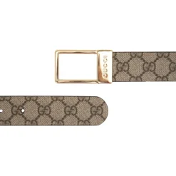 Lederen riem met logo