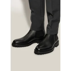 Leren enkellaarzen