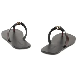 Leren teenslippers