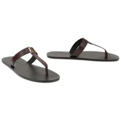 Leren teenslippers