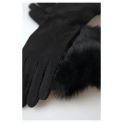 Leren Bont Handschoenen met Kasjmier Voering