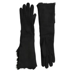 Leren Bont Handschoenen met Kasjmier Voering