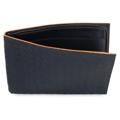 Leren Clutch met Intrecciato Motief