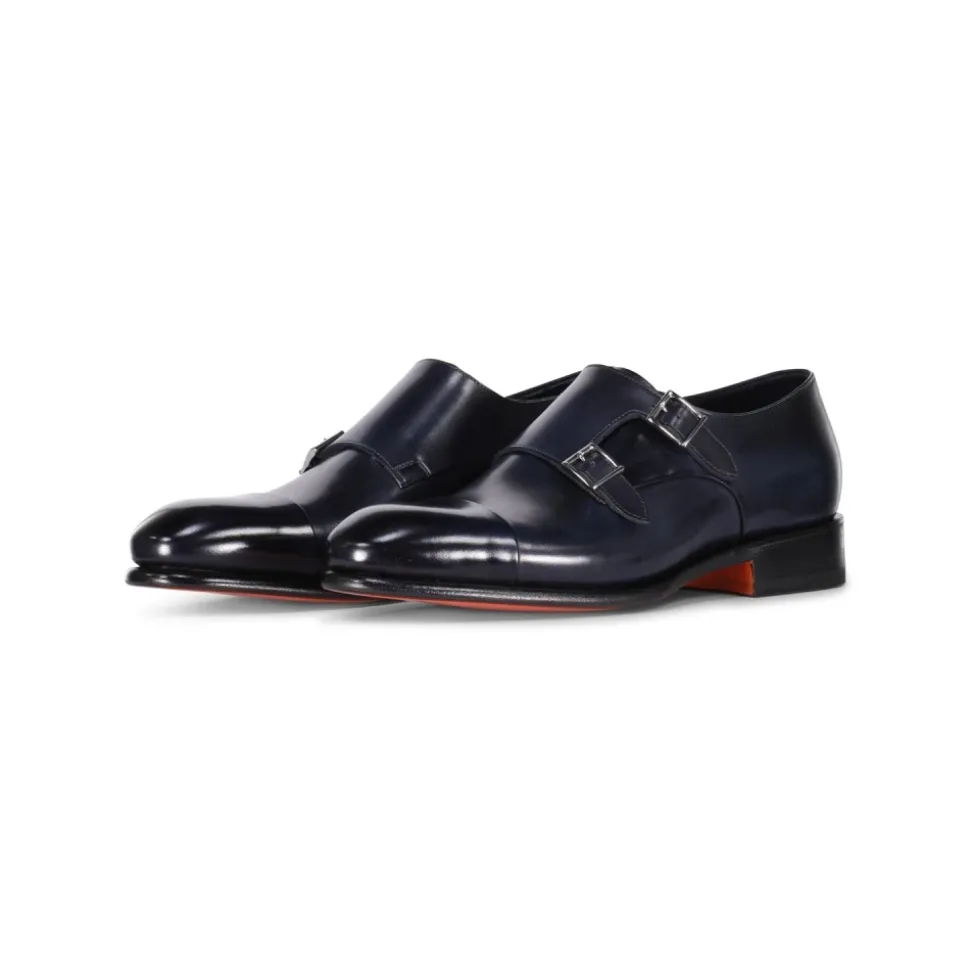 Leren Double Monkstraps