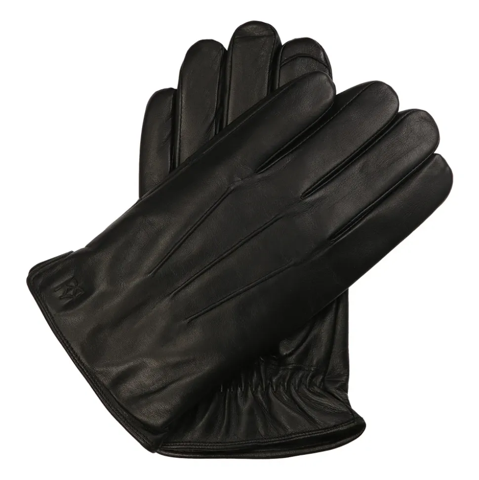 Leren herenhandschoenen met touchscreenfunctie