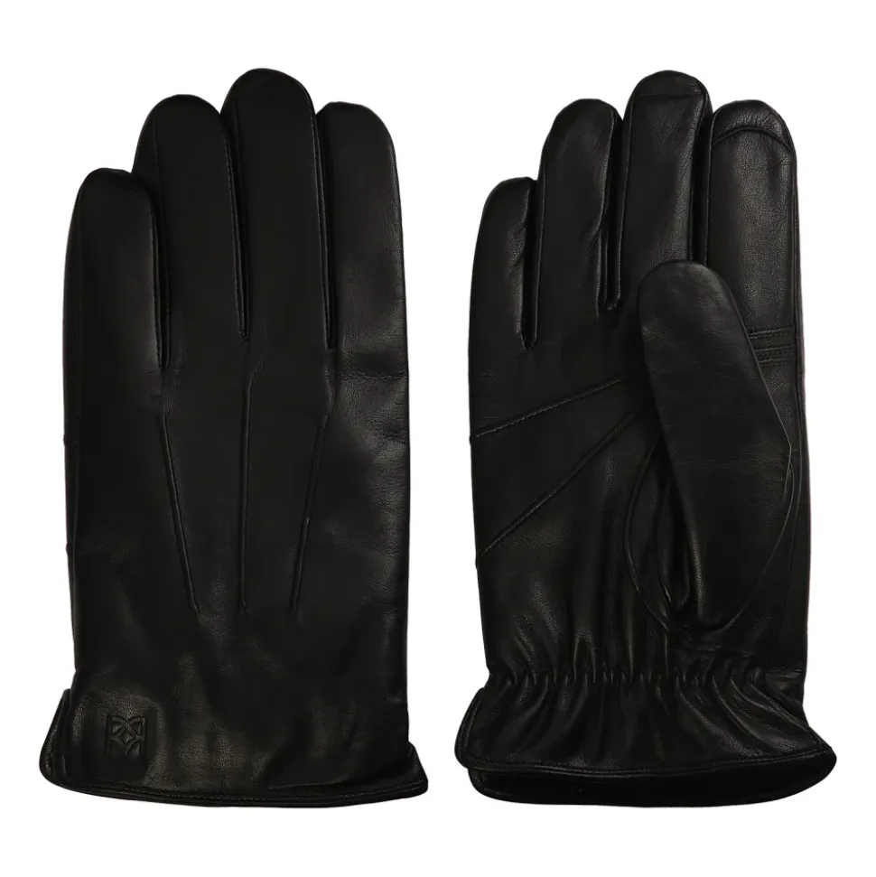 Leren herenhandschoenen met touchscreenfunctie