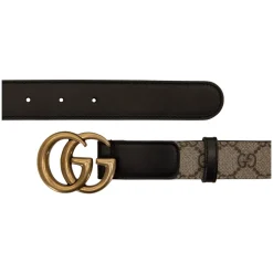 Leren Riem met GG-Motief