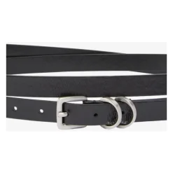 Leren riem met logo