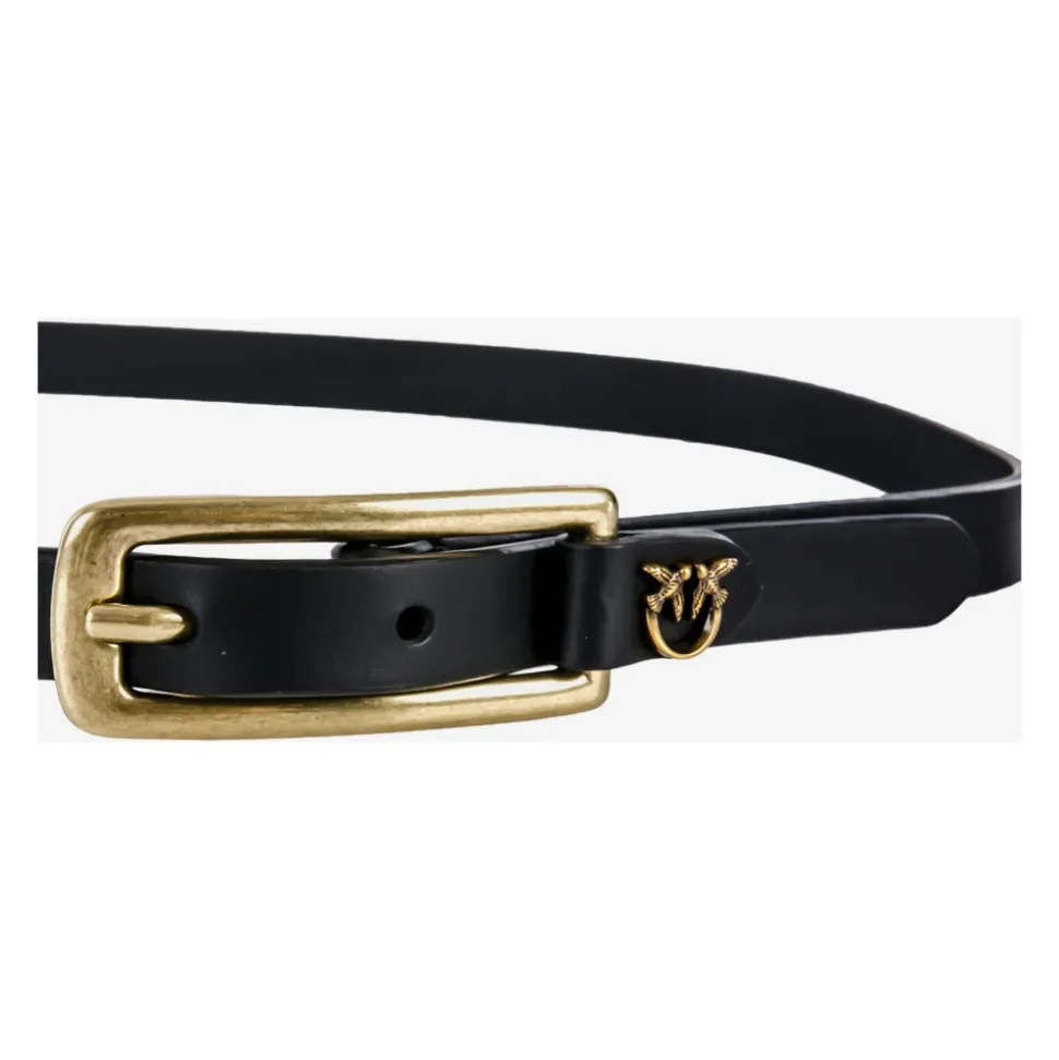 Leren Riem Met Logo