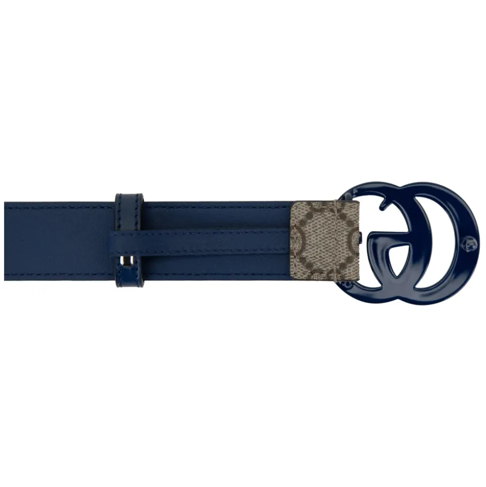 Leren Riem met Logo Gesp