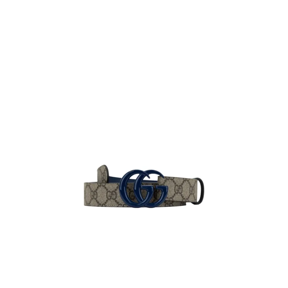 Leren Riem met Logo Gesp