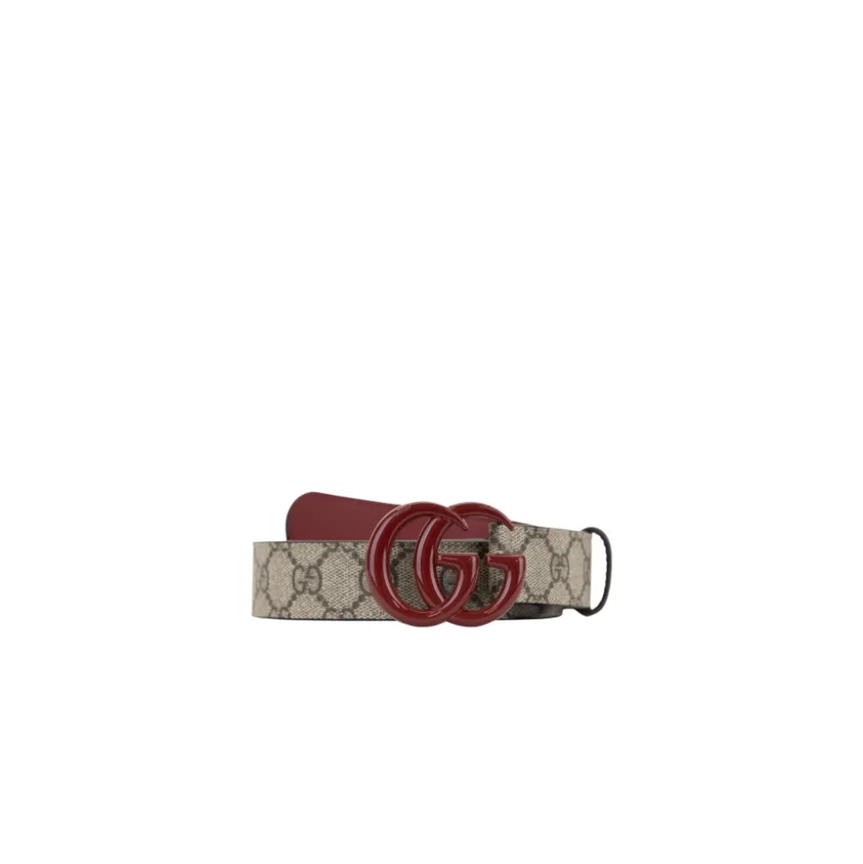 Leren Riem met Logo Gesp