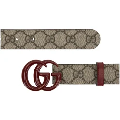 Leren Riem met Logo Gesp