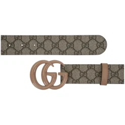 Leren Riem met Logo Gesp