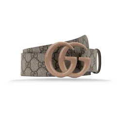 Leren Riem met Logo Gesp