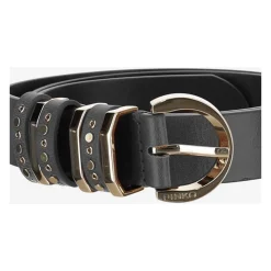 Leren riem met studs