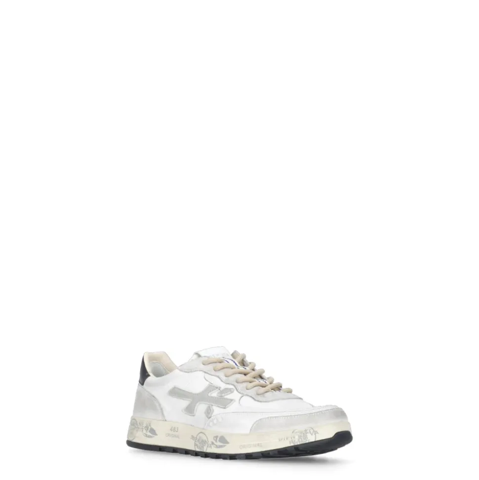 Leren Sneakers met Logo Details