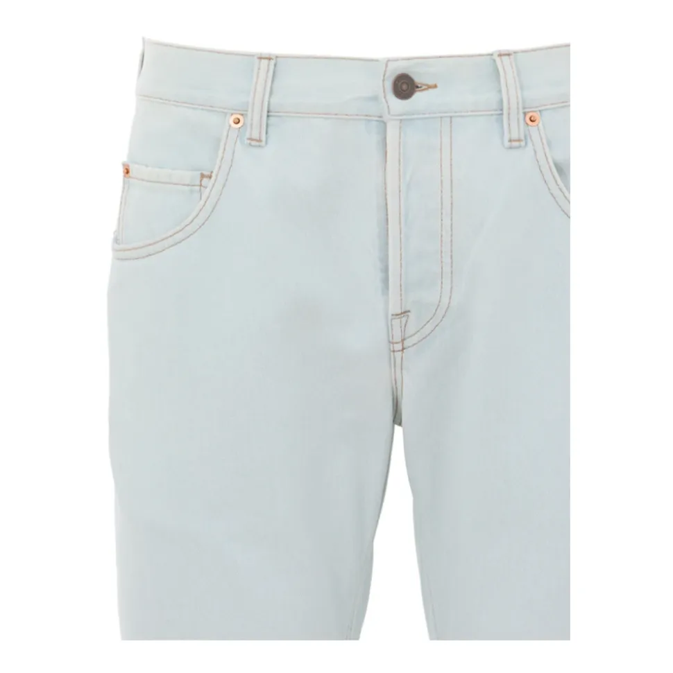 Lichtblauwe Relaxed Fit Denim Jeans