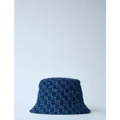 Logo Motief Katoenen Twill Bucket Hoed