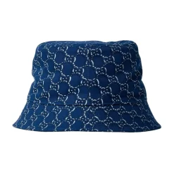 Logo Motief Katoenen Twill Bucket Hoed