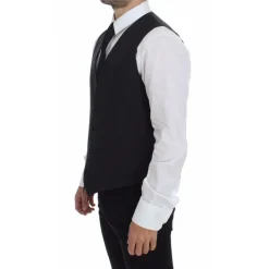 Luxe Grijs Wol Jurk Vest