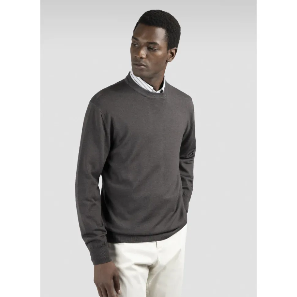 Maglia in lana tinto capo