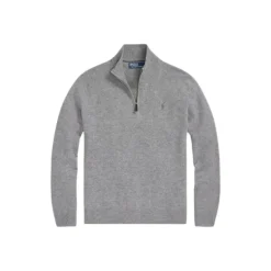 Merino Wol Half-Zip Trui