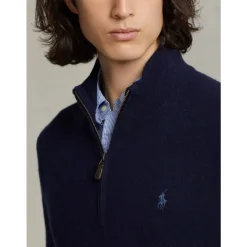 Merino Wol Half-Zip Trui