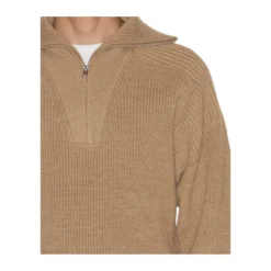 Merino Wol Zip-Up Sweater
