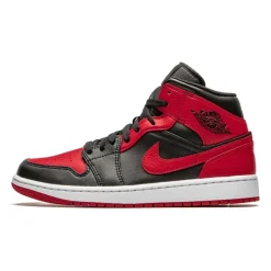 Mid Banned Sneaker Zwart/Rood/Wit