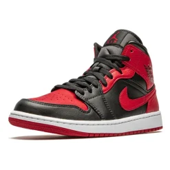 Mid Banned Sneaker Zwart/Rood/Wit
