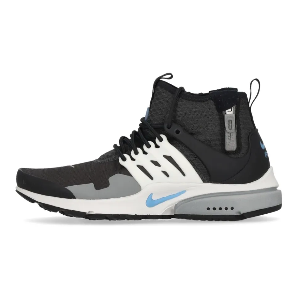 Mid Utility Hoge Stoffen Sneaker Antraciet/Blauw/Wit