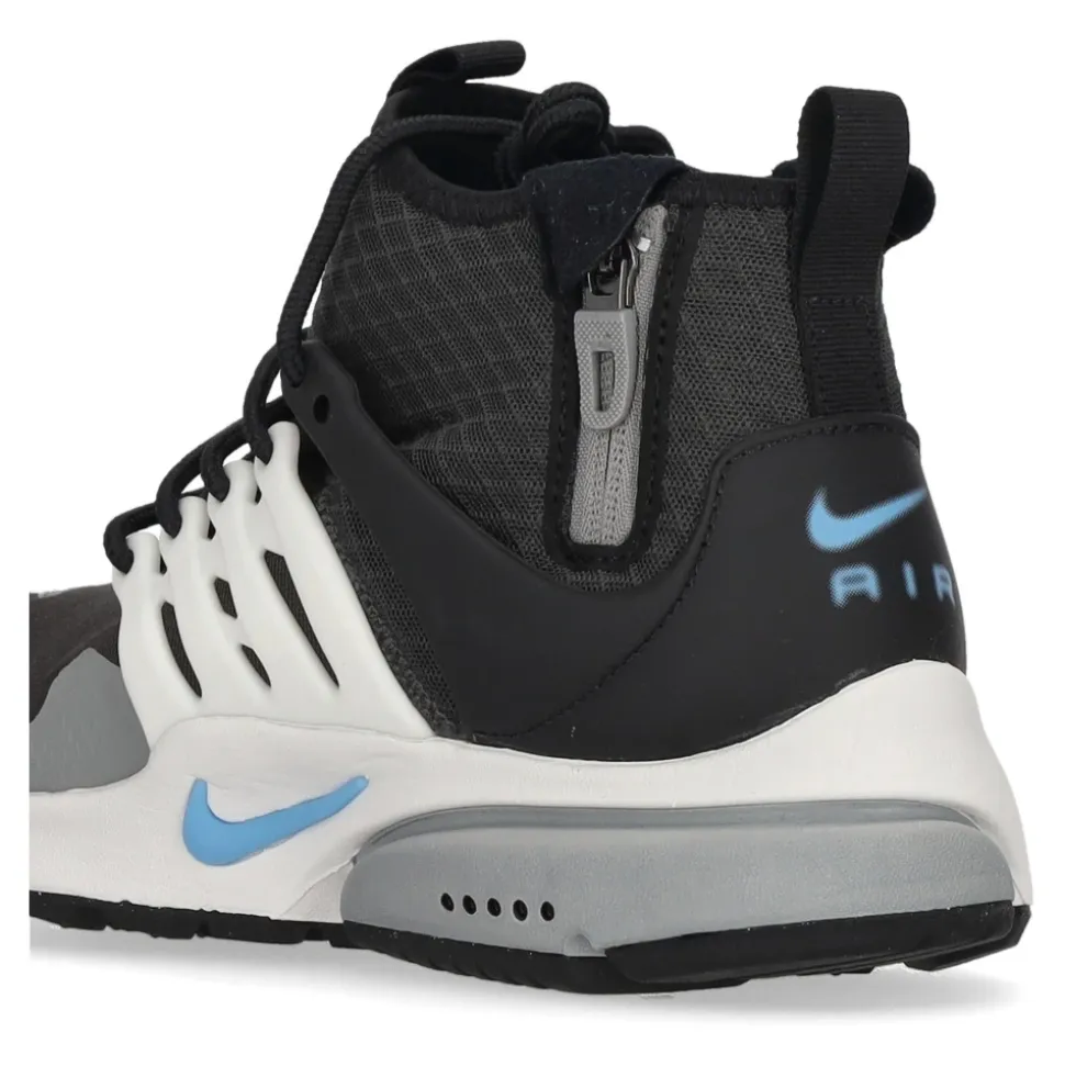 Mid Utility Hoge Stoffen Sneaker Antraciet/Blauw/Wit