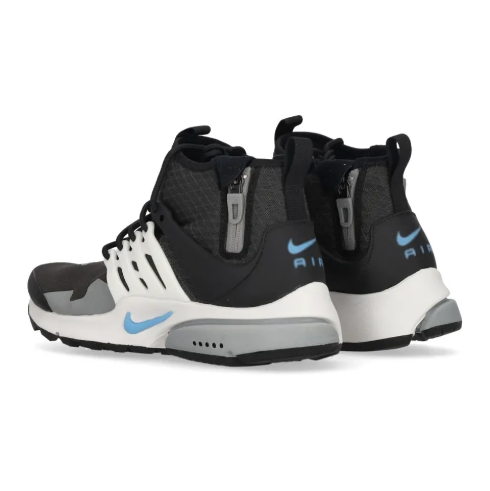 Mid Utility Hoge Stoffen Sneaker Antraciet/Blauw/Wit