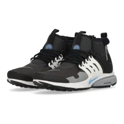 Mid Utility Hoge Stoffen Sneaker Antraciet/Blauw/Wit