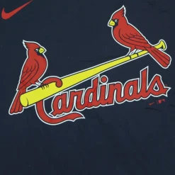 MLB Wordmark Tee Cardinals Logo Navy