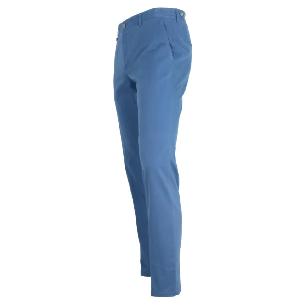 Moderne Chino Broek Lichtblauw