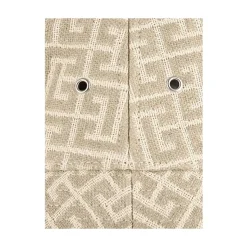 Monogram Jacquard Ivoorkleurige en Witte Bucket Hat