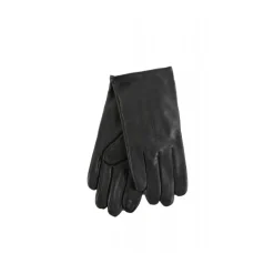 Nappa-leren handschoenen met metalen logoletters