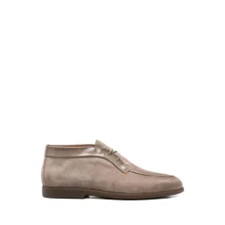 Natural Suede and Leather Desert Boot