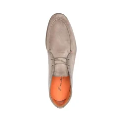 Natural Suede and Leather Desert Boot